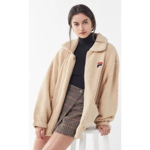 Fila Diana Zip-Front Teddy Jacket